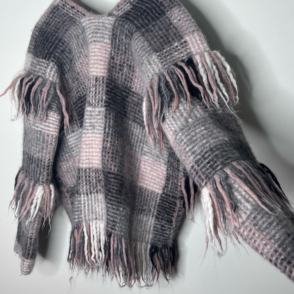 Ulla Johnson Elena Plaid Fringe Cardigan Wrap Mixte Women's Size S petite fall - Picture 7 of 10